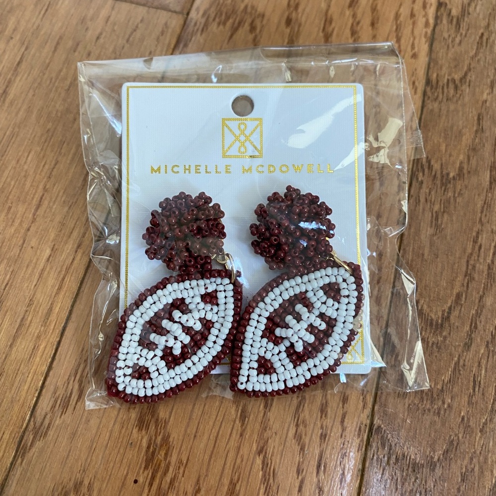 Football earrings